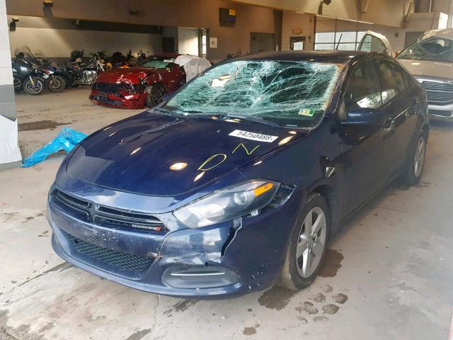 1C3CDFBA7GD604954 - 2016 DODGE DART SXT BLUE photo 2