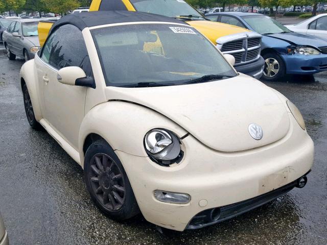 3VWCM31Y44M319408 - 2004 VOLKSWAGEN NEW BEETLE CREAM photo 1