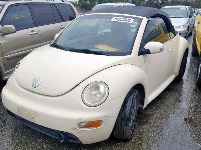 3VWCM31Y44M319408 - 2004 VOLKSWAGEN NEW BEETLE CREAM photo 2