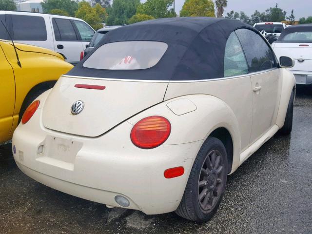 3VWCM31Y44M319408 - 2004 VOLKSWAGEN NEW BEETLE CREAM photo 4