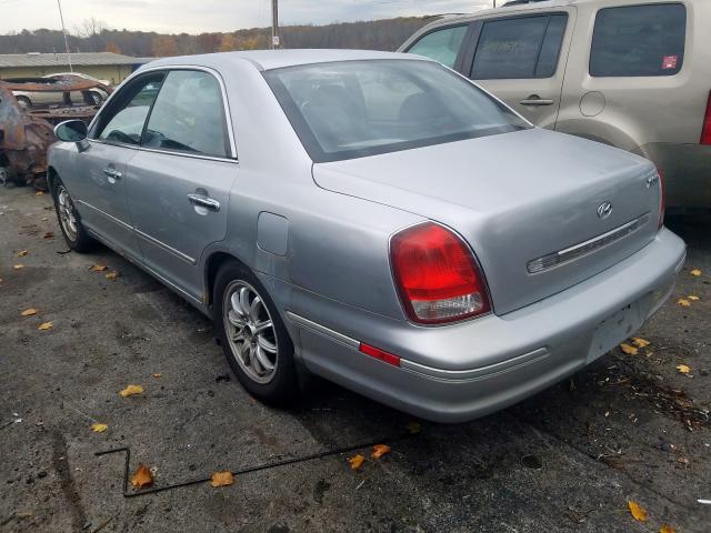 KMHFU45E52A215845 - 2002 HYUNDAI XG 350 SILVER photo 3