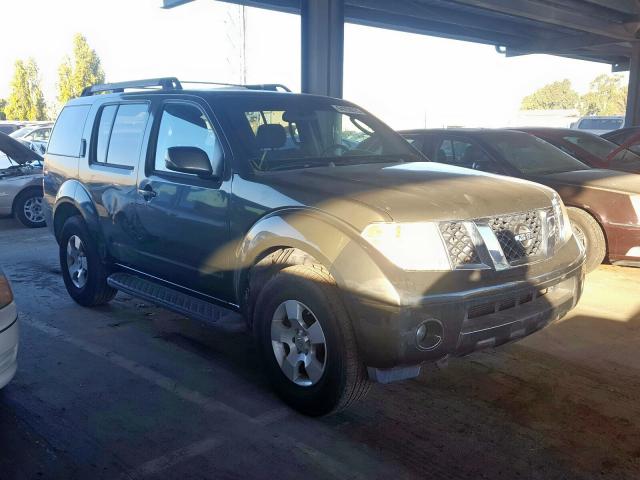 5N1AR18W75C723113 - 2005 NISSAN PATHFINDER GREEN photo 1