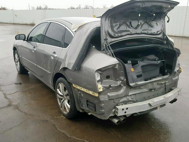 JNKAY01F98M650674 - 2008 INFINITI M35 BASE GRAY photo 3