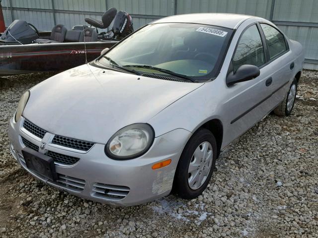 1B3ES26C43D245198 - 2003 DODGE NEON SE SILVER photo 2