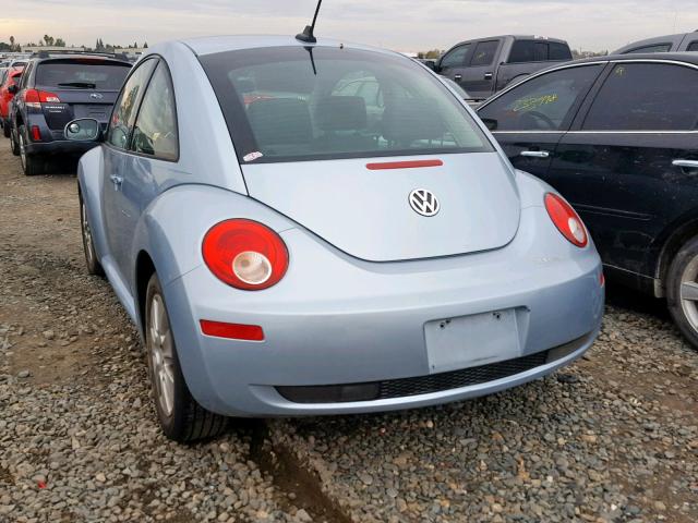 3VWPW3AG2AM011796 - 2010 VOLKSWAGEN NEW BEETLE BLUE photo 3