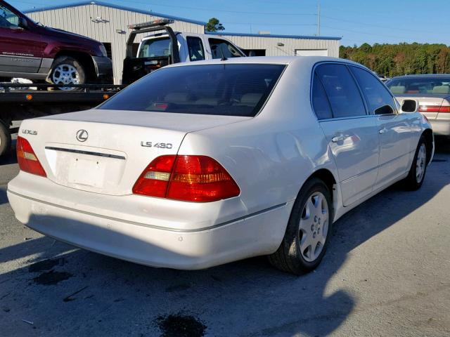 JTHBN30FX30122285 - 2003 LEXUS LS 430 WHITE photo 4