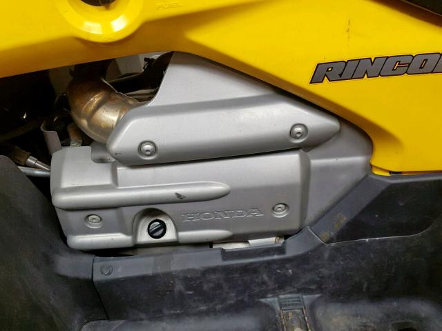 478TE28414A101896 - 2004 HONDA TRX650 FGA YELLOW photo 5