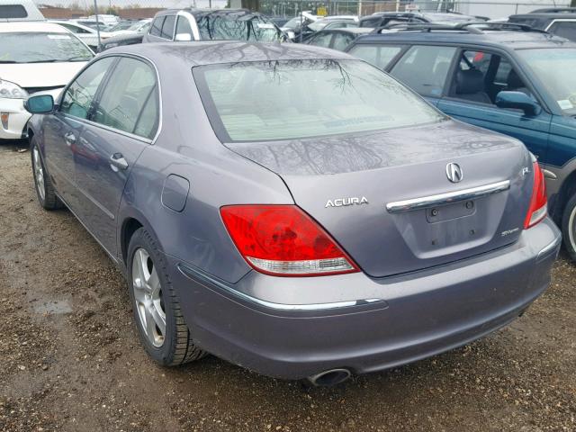 JH4KB16596C005196 - 2006 ACURA RL GRAY photo 3