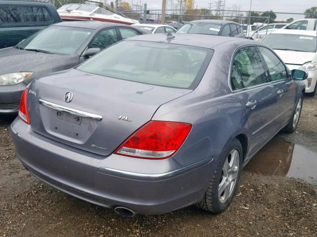 JH4KB16596C005196 - 2006 ACURA RL GRAY photo 4