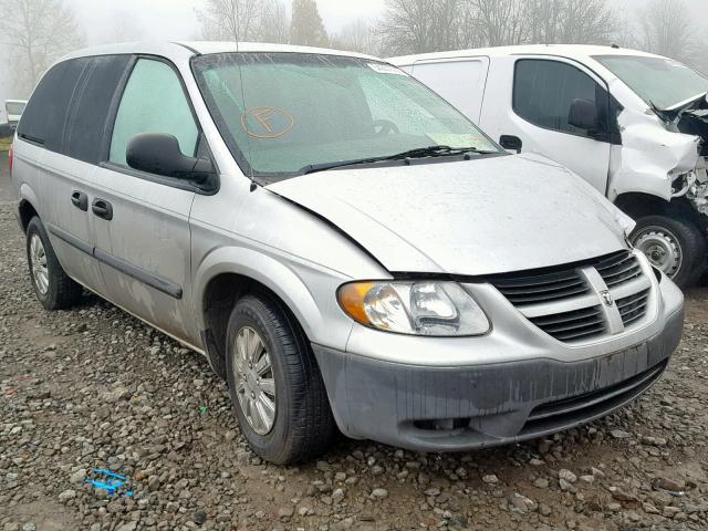 1D4GP25R17B205387 - 2007 DODGE CARAVAN SE SILVER photo 1