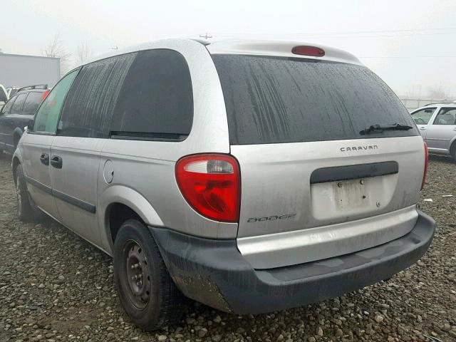 1D4GP25R17B205387 - 2007 DODGE CARAVAN SE SILVER photo 3