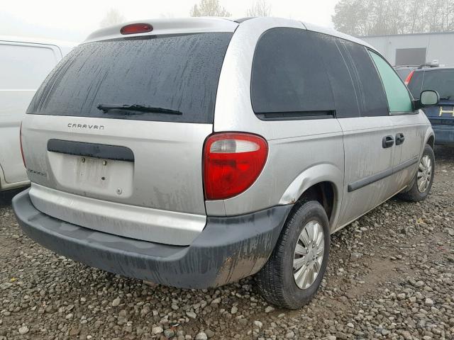 1D4GP25R17B205387 - 2007 DODGE CARAVAN SE SILVER photo 4