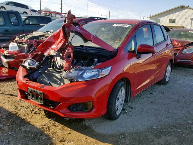 3HGGK5H49JM728137 - 2018 HONDA FIT LX RED photo 2