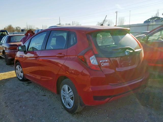 3HGGK5H49JM728137 - 2018 HONDA FIT LX RED photo 3