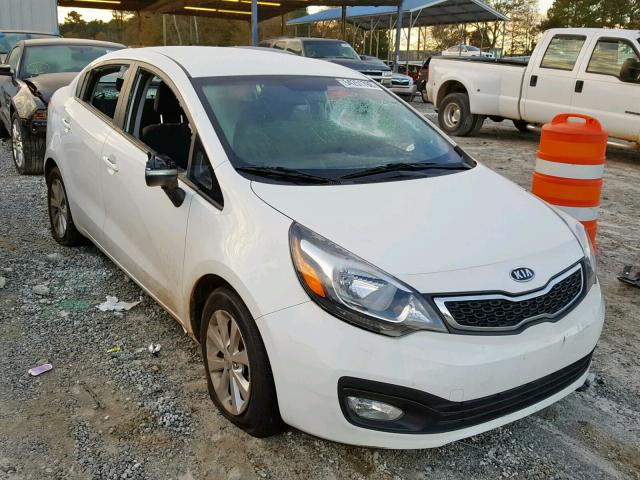 KNADN4A3XD6121363 - 2013 KIA RIO EX WHITE photo 1