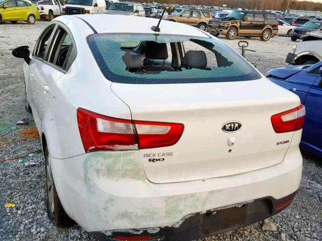 KNADN4A3XD6121363 - 2013 KIA RIO EX WHITE photo 9