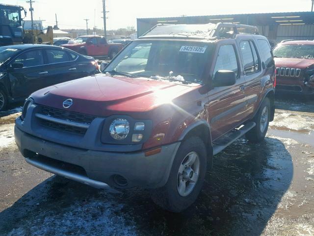 5N1ED28Y14C612093 - 2004 NISSAN XTERRA XE BURGUNDY photo 2