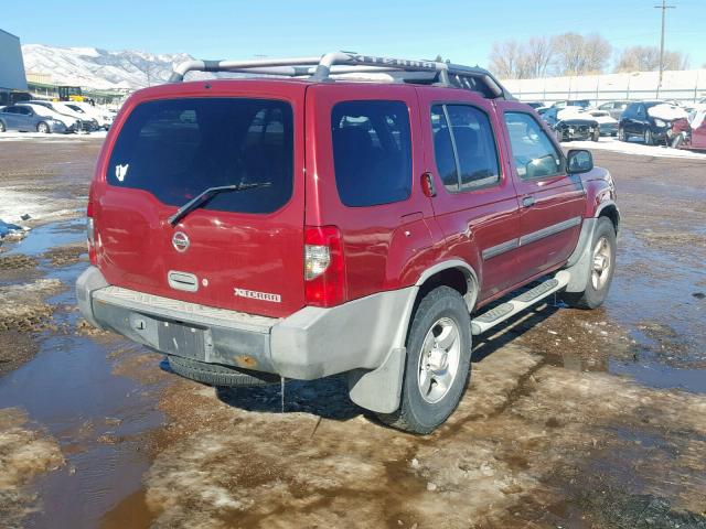 5N1ED28Y14C612093 - 2004 NISSAN XTERRA XE BURGUNDY photo 4