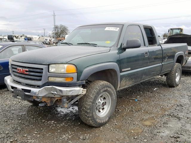 1GTHK39U35E119840 - 2005 GMC NEW SIERRA GREEN photo 2