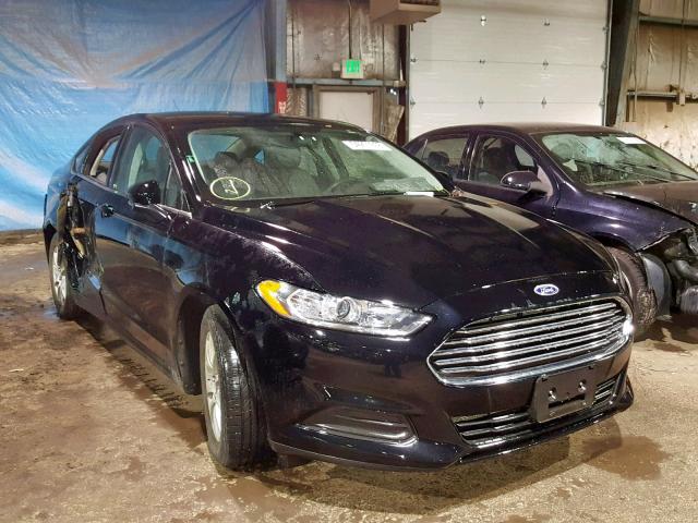 3FA6P0G71GR332862 - 2016 FORD FUSION S BLACK photo 1