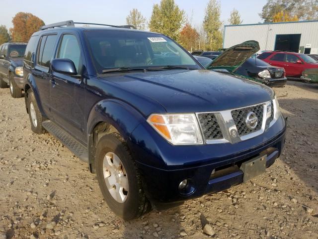 5N1AR18W47C601196 - 2007 NISSAN PATHFINDER BLUE photo 1