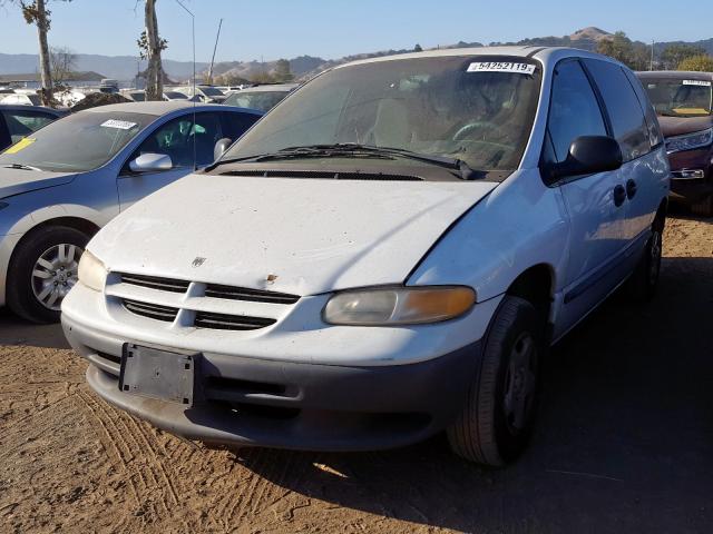 2B4GP25R7XR271891 - 1999 DODGE CARAVAN WHITE photo 2