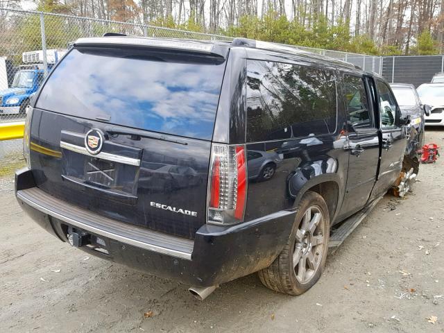 1GYS4JEF5DR166137 - 2013 CADILLAC ESCALADE E BLACK photo 4