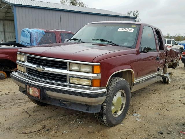 1GCEK19R6WE172312 - 1998 CHEVROLET GMT-400 K1 BURGUNDY photo 2