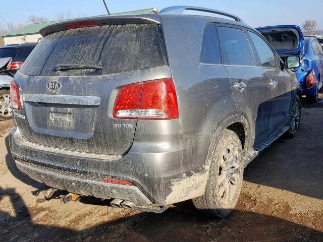 5XYKWDA22CG295678 - 2012 KIA SORENTO SX GRAY photo 4