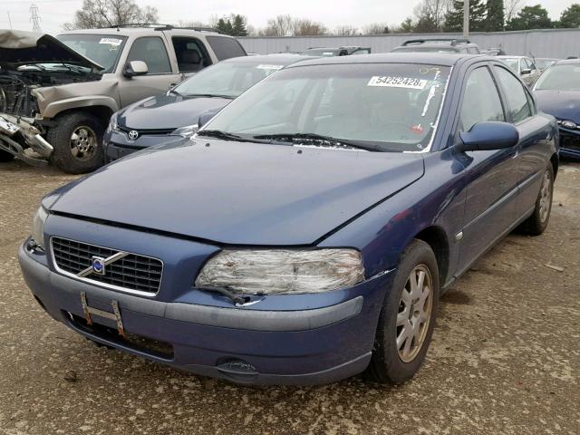 YV1RS61R622178403 - 2002 VOLVO S60 BLUE photo 2