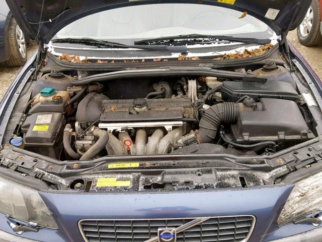 YV1RS61R622178403 - 2002 VOLVO S60 BLUE photo 7