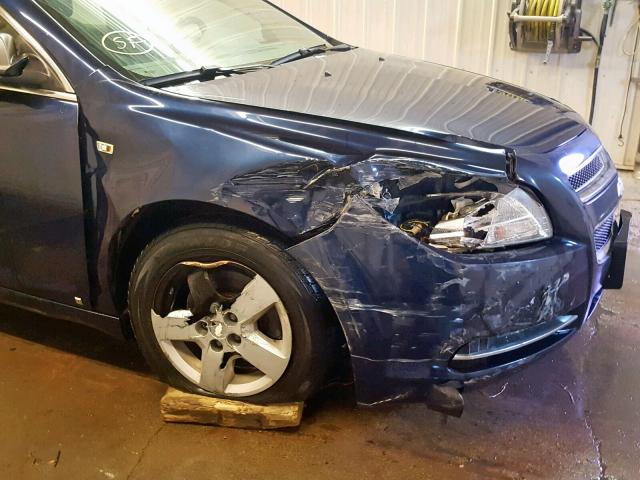 1G1ZG57B384274037 - 2008 CHEVROLET MALIBU LS ლურჯი ფოტო 9