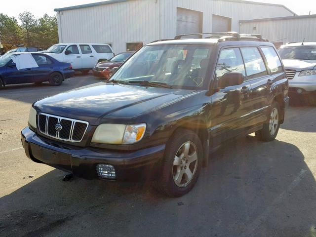 JF1SF65681H759138 - 2001 SUBARU FORESTER S BLACK photo 2