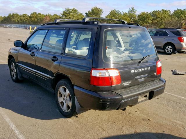 JF1SF65681H759138 - 2001 SUBARU FORESTER S BLACK photo 3