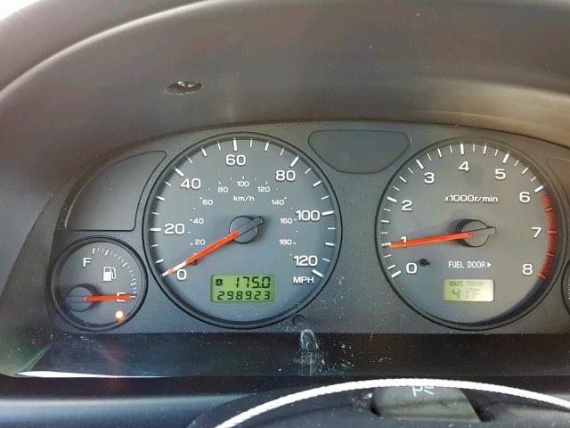 JF1SF65681H759138 - 2001 SUBARU FORESTER S BLACK photo 8