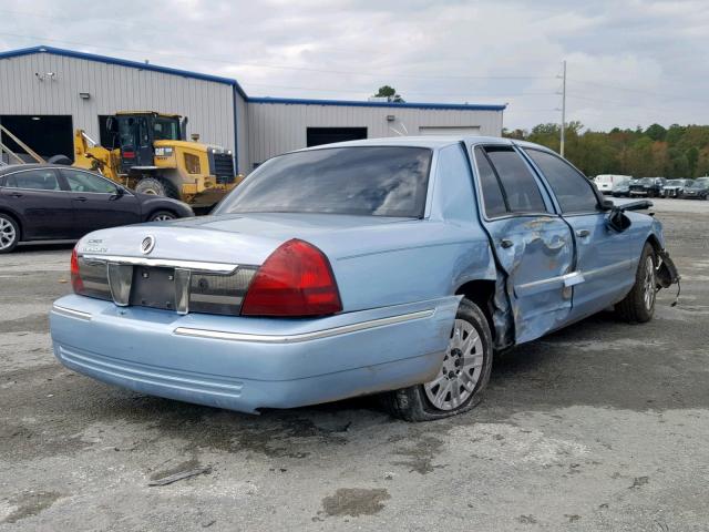 2MEFM74VX7X612374 - 2007 MERCURY GRAND MARQ BLUE photo 4