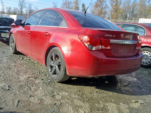 1G1P75SZ4E7100208 - 2014 CHEVROLET CRUZE RED photo 3