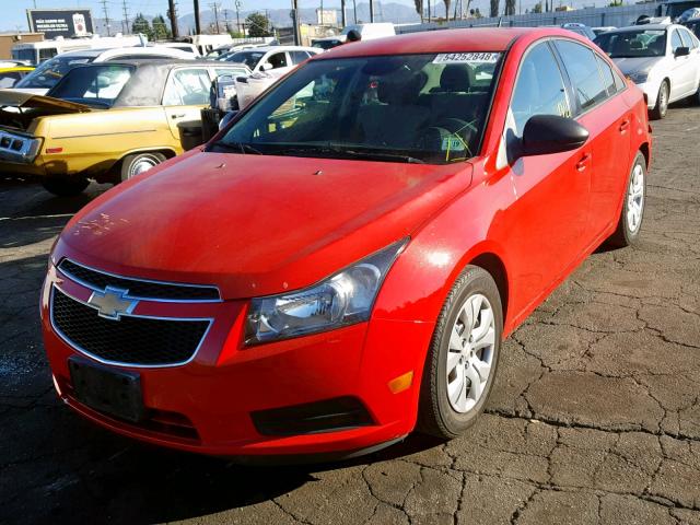 1G1PA5SGXE7220143 - 2014 CHEVROLET CRUZE LS RED photo 2