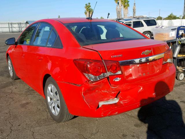 1G1PA5SGXE7220143 - 2014 CHEVROLET CRUZE LS RED photo 3