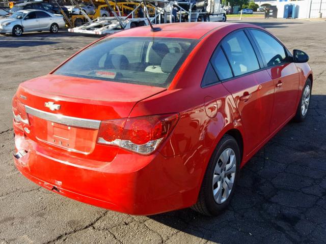 1G1PA5SGXE7220143 - 2014 CHEVROLET CRUZE LS RED photo 4