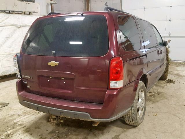 1GNDV33W57D153553 - 2007 CHEVROLET UPLANDER L BURGUNDY photo 4