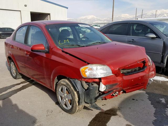 KL1TD5DEXBB211967 - 2011 CHEVROLET AVEO LS RED photo 1