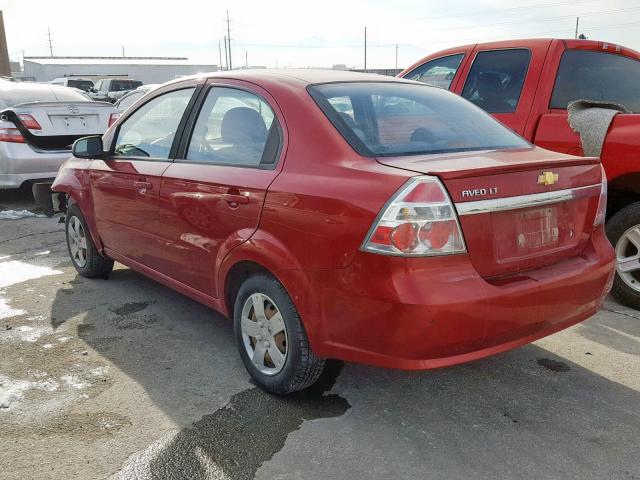 KL1TD5DEXBB211967 - 2011 CHEVROLET AVEO LS RED photo 3