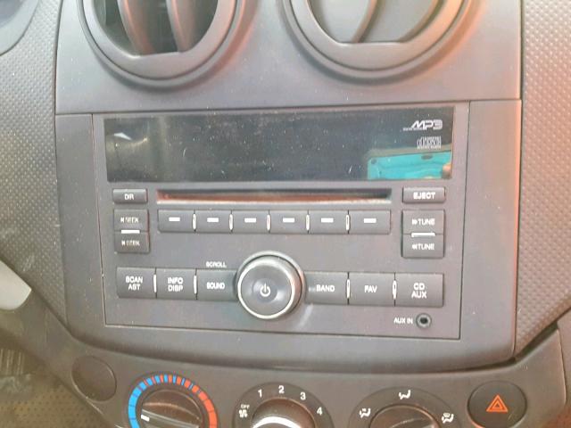 KL1TD5DEXBB211967 - 2011 CHEVROLET AVEO LS RED photo 9