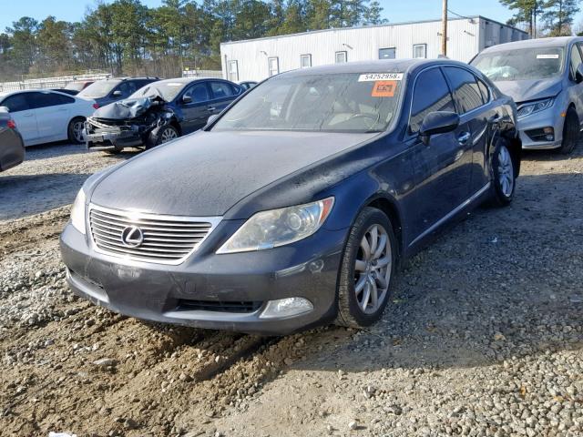 JTHBL46F975048420 - 2007 LEXUS LS 460 GRAY photo 2