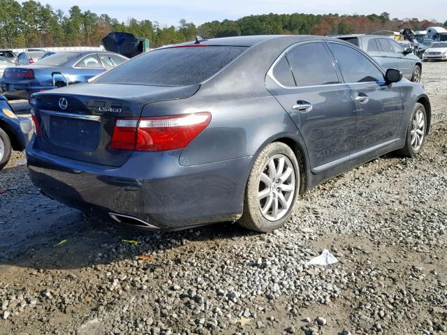 JTHBL46F975048420 - 2007 LEXUS LS 460 GRAY photo 4