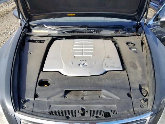 JTHBL46F975048420 - 2007 LEXUS LS 460 GRAY photo 7