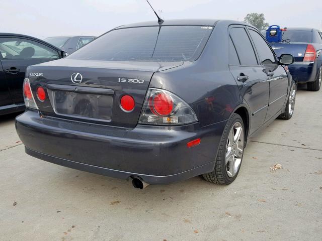 JTHBD192930073765 - 2003 LEXUS IS 300 CHARCOAL photo 4