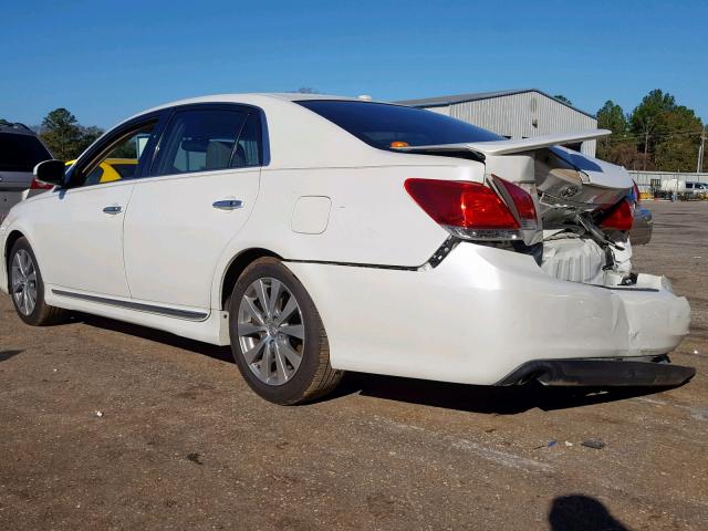 4T1BK3DB8BU415994 - 2011 TOYOTA AVALON BAS WHITE photo 3