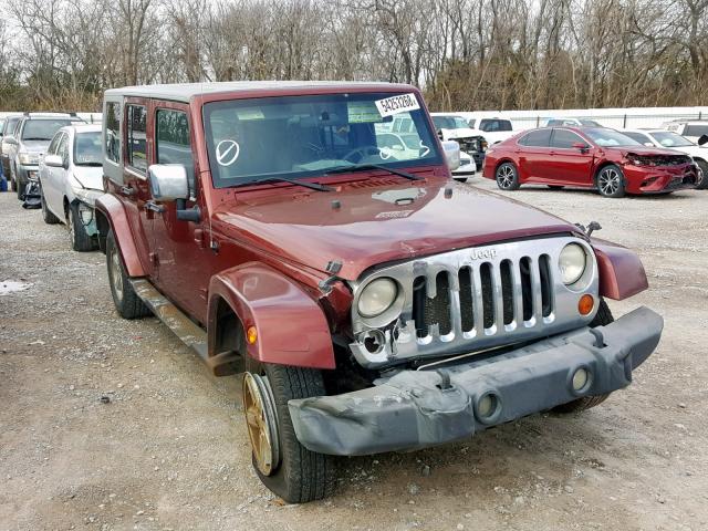 1J4GB59177L227688 - 2007 JEEP WRANGLER S MAROON photo 1